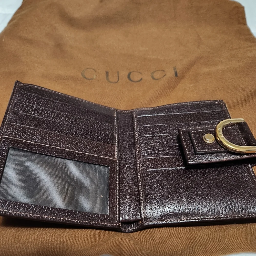 Gucci GG Canvas Med Britt Hobo & D Ring GG Canvas Compact Wallet - Picture 3 of 14